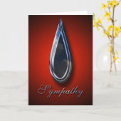 Met sympathie in je tijd van verlies kaart (Gele Bloem)