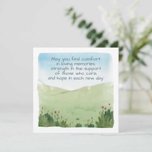 Met sympathie kaart (Staand voorkant)