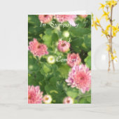 Met sympathie kaart (Gele Bloem)