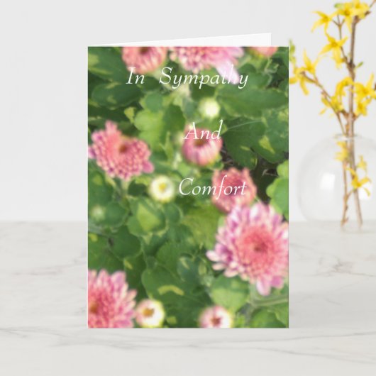 Met sympathie kaart (Gele Bloem)