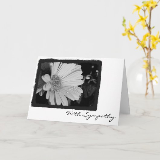 Met Sympathie Kaart (Gele Bloem)