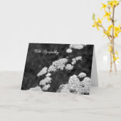 Met sympathie kaart (Gele Bloem)