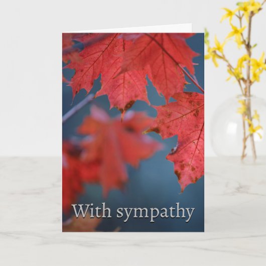 Met sympathie kaart (Gele Bloem)