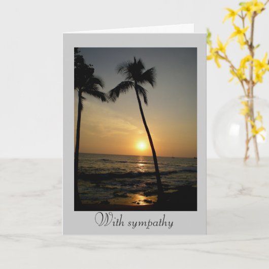 Met sympathie kaart (Gele Bloem)