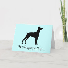 Met sympathie Miniatuur Pinscher Kaart