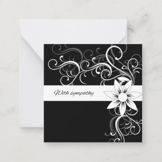 Met sympathie notitiekaartje (Voorkant)