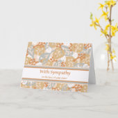 Met Sympathie op het Verlies van Uw Zuster, Natuur Kaart (Gele Bloem)