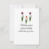 Met sympathie platte Kaart (Achterkant)
