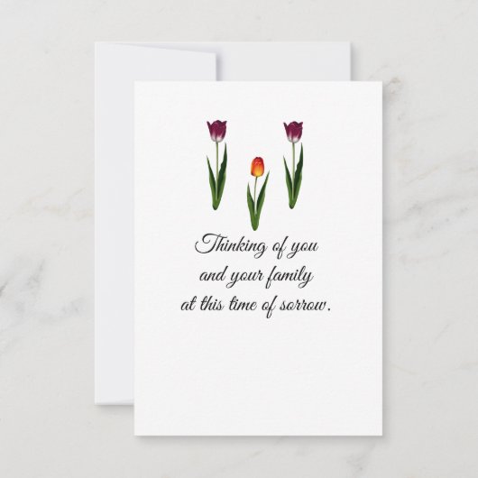 Met sympathie platte Kaart (Achterkant)