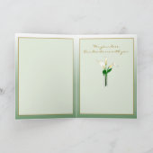 Met Sympathie van ons: Calla Lelies Kaart (Binnen)