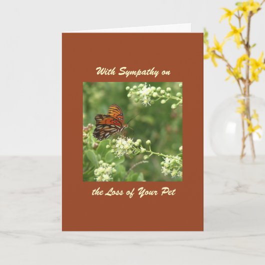 Met sympathie, verlies van gezelschapsdieren, Oran Kaart (Gele Bloem)