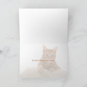 Met sympathie - verlies van kat kaart (Binnen)