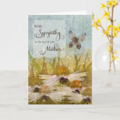 Met sympathie Verlies van moeder berichtenbloemen Kaart (Gele Bloem)