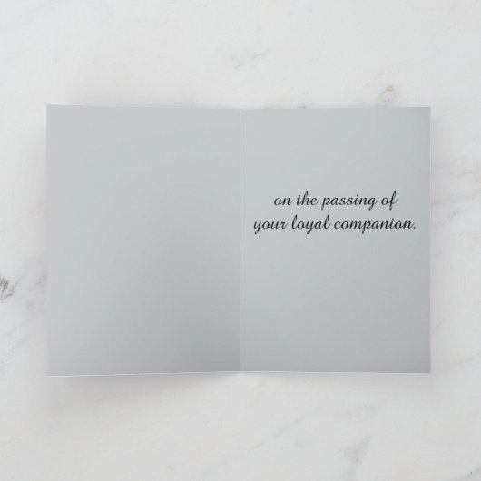 Met sympathie: verlies van uw Doberman Pinscher Kaart (Binnen)