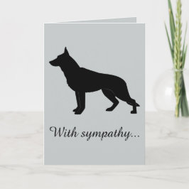 Met sympathie: verlies van uw Duitse herdershond Kaart