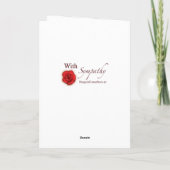 Met sympathie: verlies van uw Duitse herdershond Kaart (Achterkant)