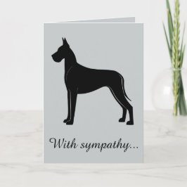 Met Sympathie: Verlies van Uw Great dane Kaart
