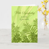 Met sympathie voor het verlies van je moeder met F Kaart (Gele Bloem)