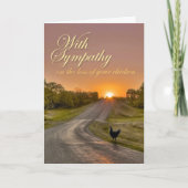 Met sympathie voor het verlies van uw kip kaart (Voorkant)