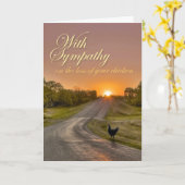 Met sympathie voor het verlies van uw kip kaart (Gele Bloem)