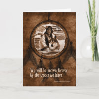 Met sympathie voor Native American Wolf Dreamweave