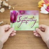 Met sympathie voor uw verlies met Tulip Kaart
