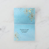 Met sympathie, Waterverf bloempotten, blauw goud Kaart (Binnen)