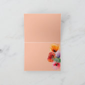 Met sympathie, Waterverf papaverbloemen 2 Kaart (Binnen)