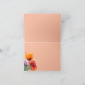 Met sympathie, Waterverf papaverbloemen Kaart (Binnen)