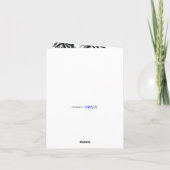 Met sympathie, Waterverf van Bamboe schilderen Kaart (Achterkant)