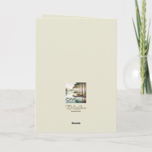 Met sympathie Wenskaart Bedankkaart (Achterkant)