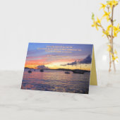 Met sympathie Zeilboten bij zonsondergang Kaart (Gele Bloem)