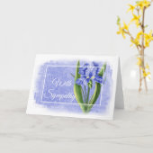 Met sympathikaart - Blue Iris d1 Kaart (Gele Bloem)