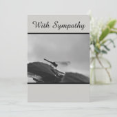 Met Sympathikaart die de libellen op grijze schaal Kaart (Staand voorkant)