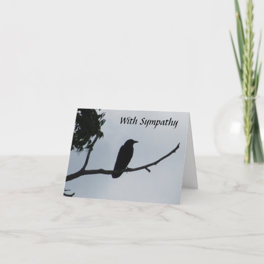 Met Sympathy Card - De kraaien weten alles Kaart (Voorkant)