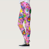 😍 met tekst gemengde pickleball roze Leggings (Links)