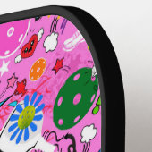😍 met tekst gemengde pickleball roze pickleball paddle (Links Detail)