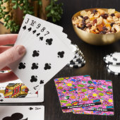😍 met tekst gemengde pickleball roze pokerkaarten (Insitu)