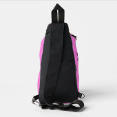 😍 met tekst gemengde pickleball roze sling bag (Achterkant)