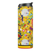 met tekst ⛳️Geweldige golfmix geel 💛   Thermosbeker (Gedraaid links)