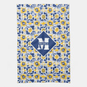 Met tekst & initiaal theedoek (Verticaal)