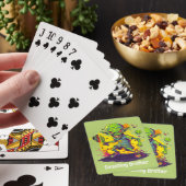 Met tekst Intergalactische Dinkdown Pokerkaarten (Insitu)