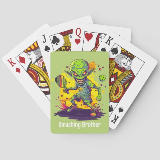 Met tekst Intergalactische Dinkdown Pokerkaarten (Achterkant)