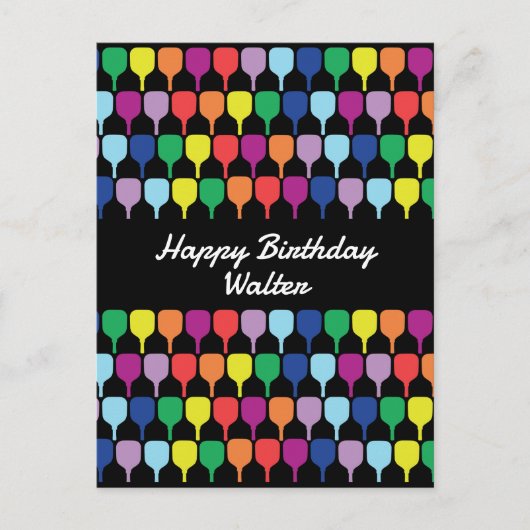 Met tekst Kleurrijke handpalmen 💚 💛 💙 Briefkaart (Voorkant)