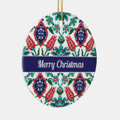 Met tekst 💙 💚 mooie Turkse tegels Keramisch Ornament (Rechts)