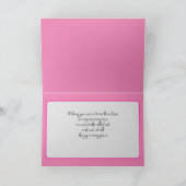 Met tekst 😍 roze Eclectische tennis 🎾 Birthday K Bedankkaart (Binnen)