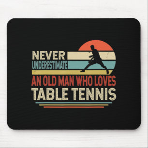 Met Tennis Sportspeler Opa Vader D Muismat