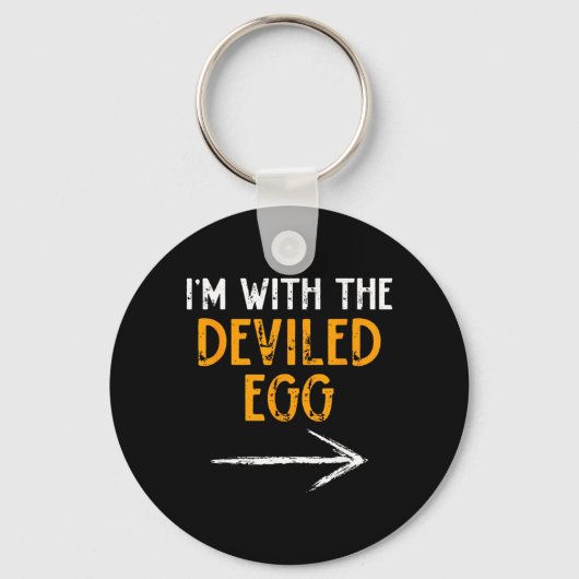 met The Deviled Egg Halloween Matching Koppel Sleutelhanger (Voorkant)