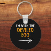 met The Deviled Egg Halloween Matching Koppel Sleutelhanger (Voorkant)