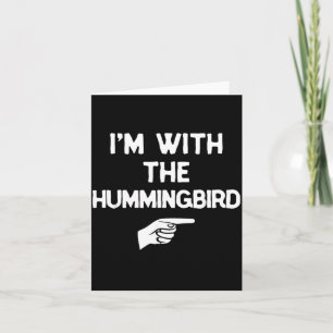 met The Hummingbird Funny Halloween Matching Kaart